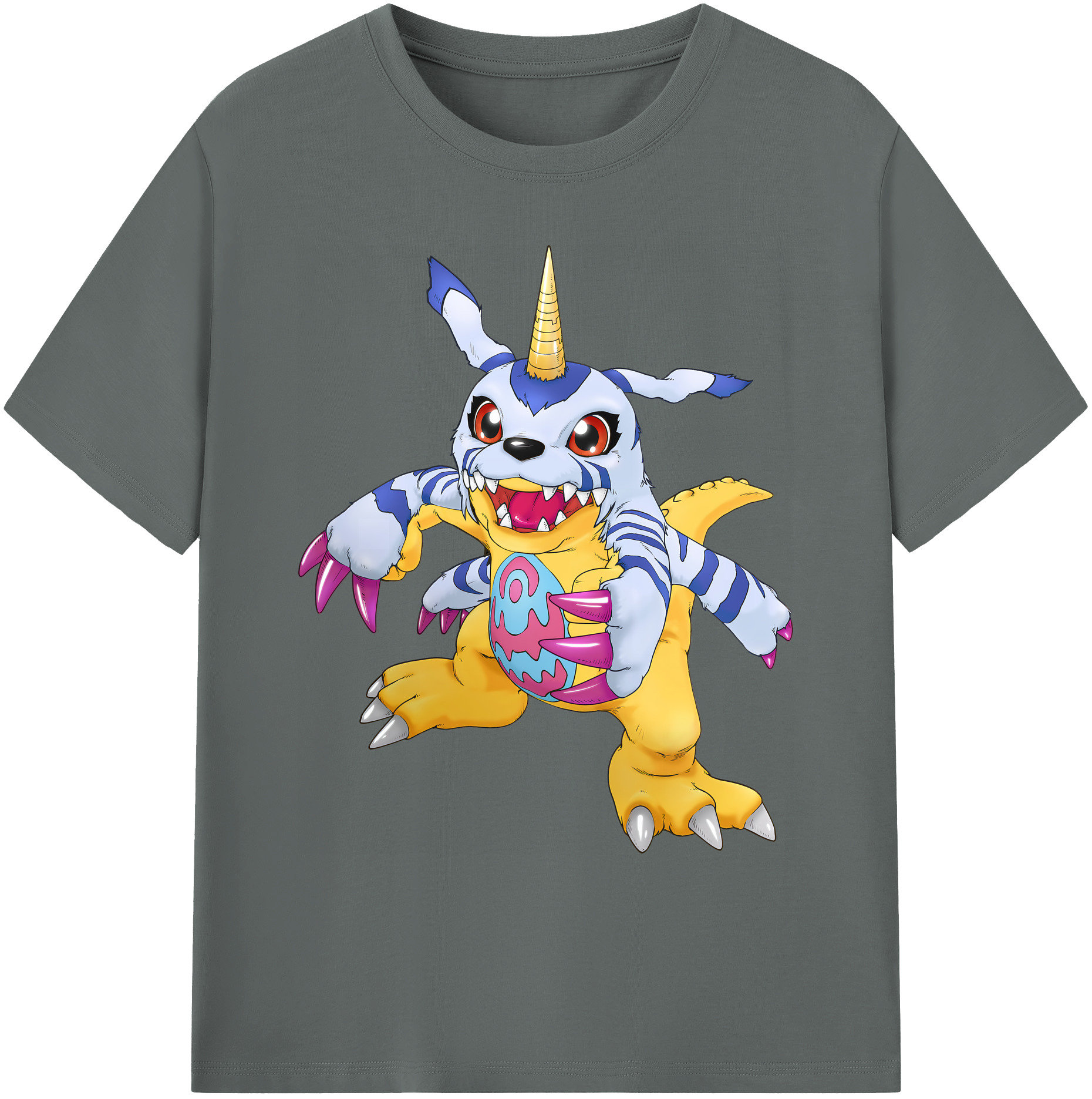 （画像用） Digimon デジタルモンスター/デジモン 綿100％ メンズ半袖Tシャツ｜肌触りやわらか＆通気性